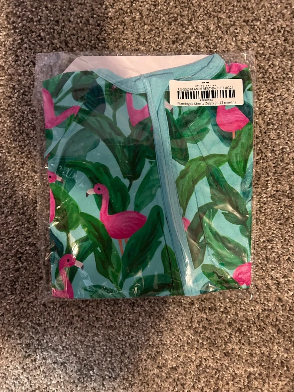 Little Sleepies 6-12m Flamingos Shorty